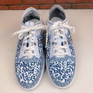 Cole Haan Zerogrand Winner Tennis Sneaker Halogen Blue/Leopard Print‎ Size 11B
